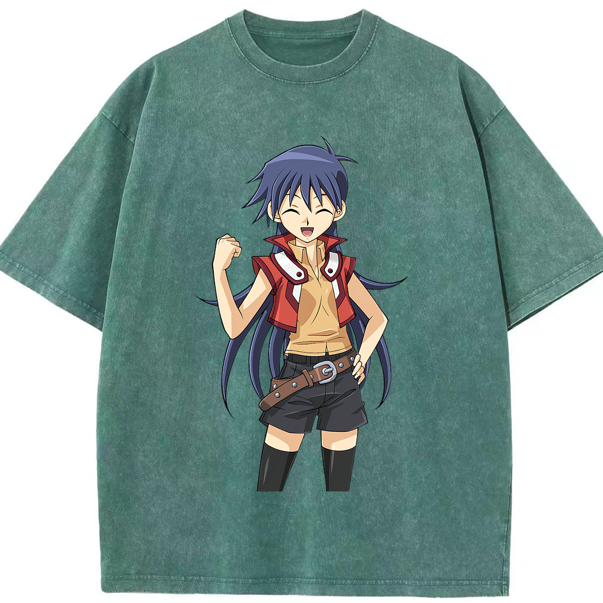 （画像用） 遊☆戯☆王 Yu-Gi-Oh! 綿100% ヴィンテージ風 半袖Tシャツ（フロントプリント）